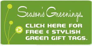 Download FREE Green Gift Tags from Thrift Town!