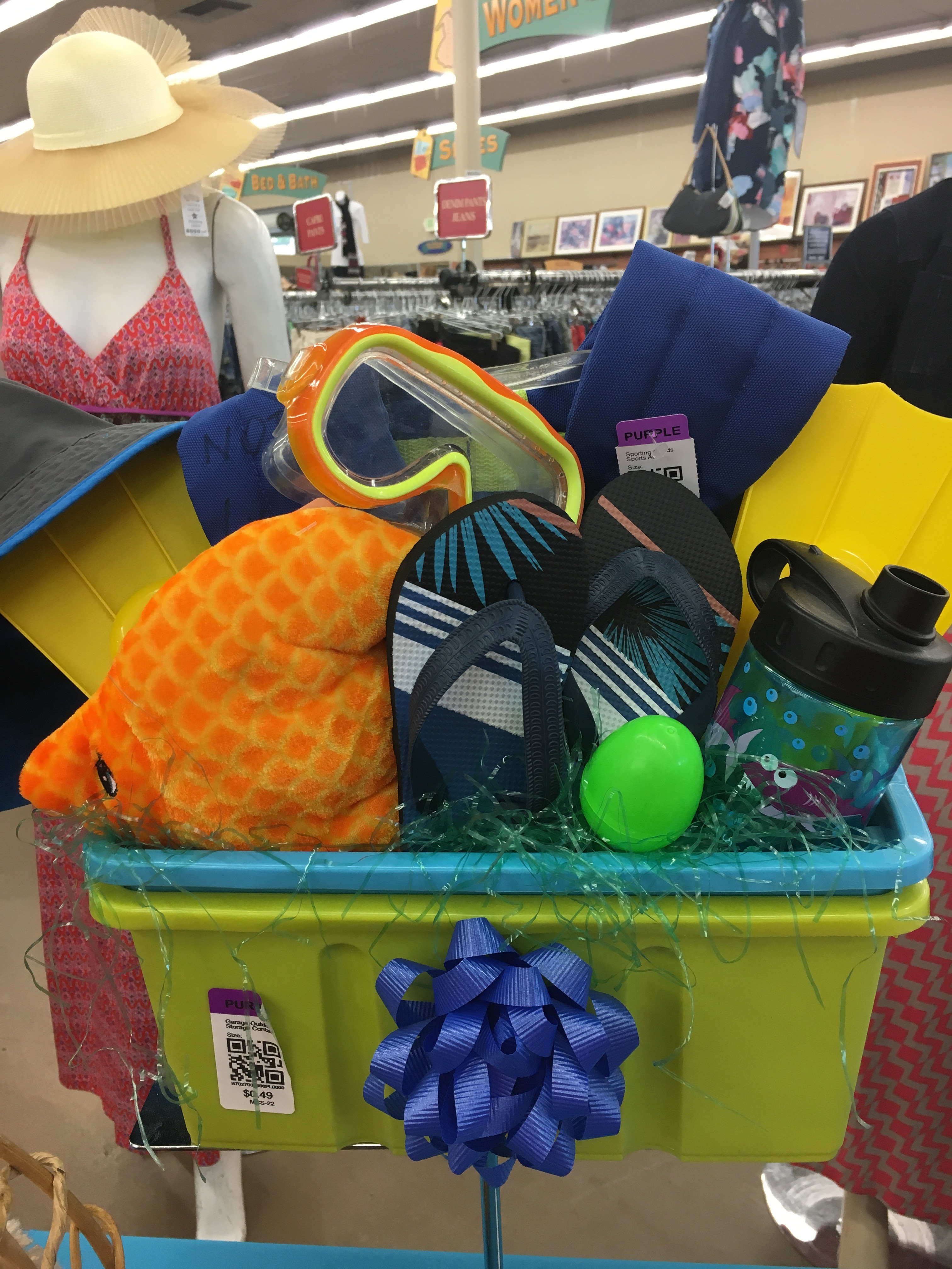 photo of swim theme Easter basket